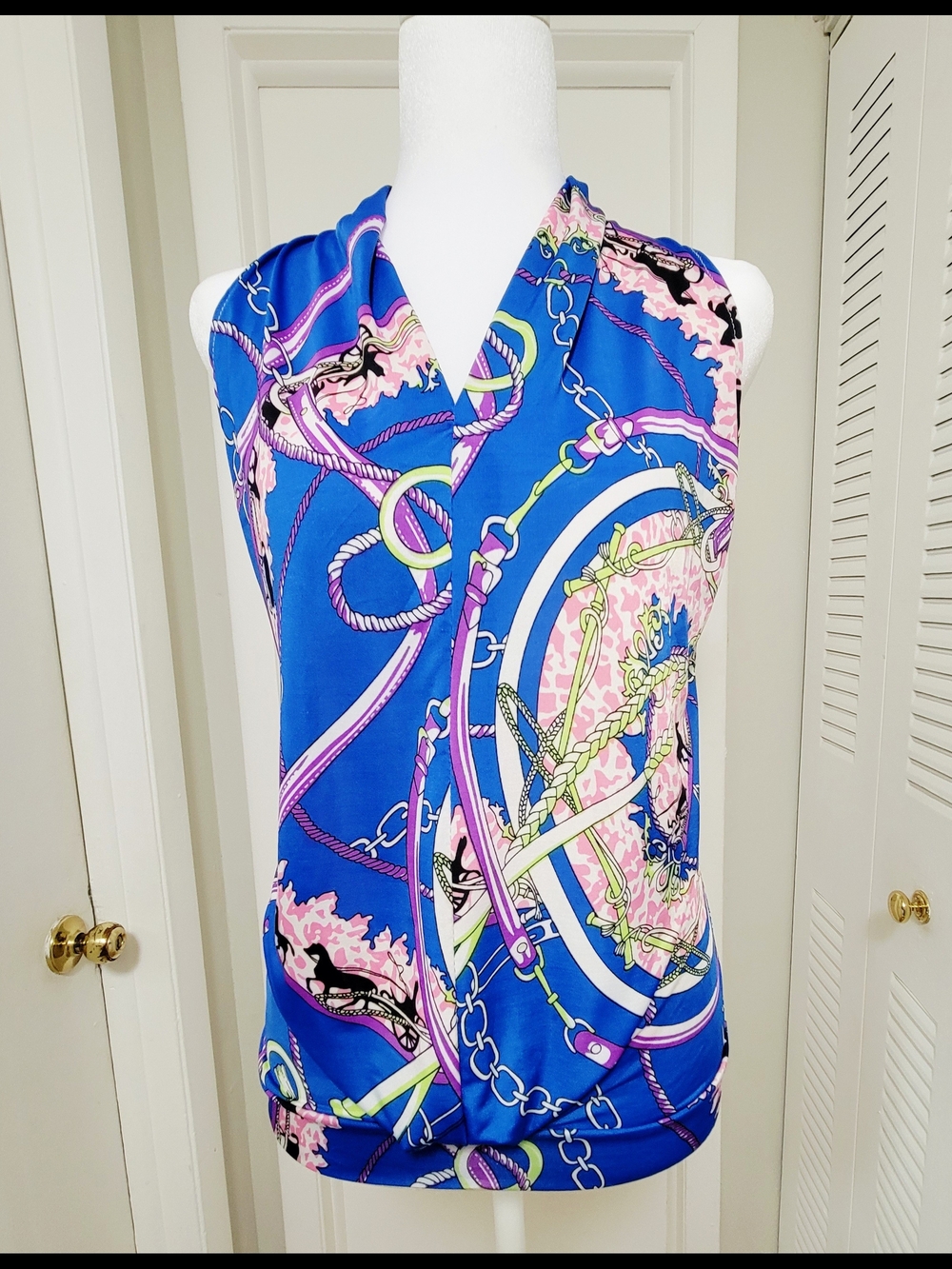 Printed Sleeveless Women’s Top